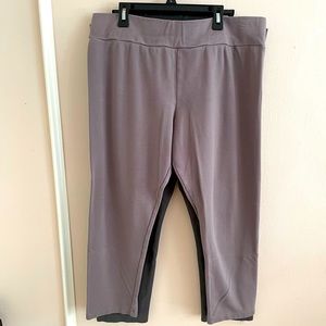 Logo by Lori Goldstein 2 Pairs Twill Knit Leggings L